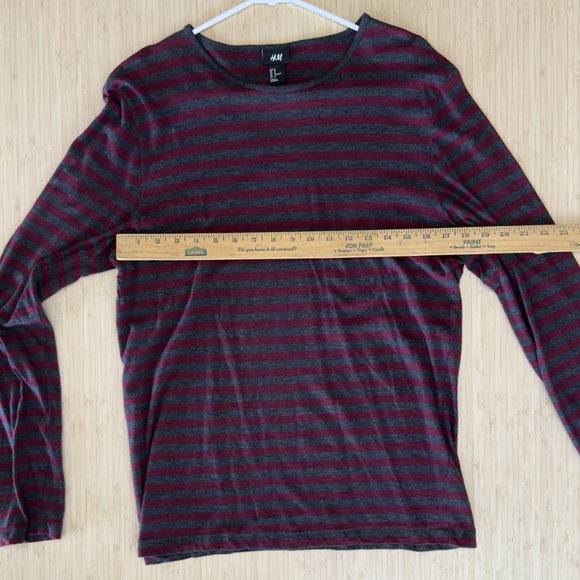 H&M Stripped Long sleeve shirt - size Medium - Picture 3 of 7